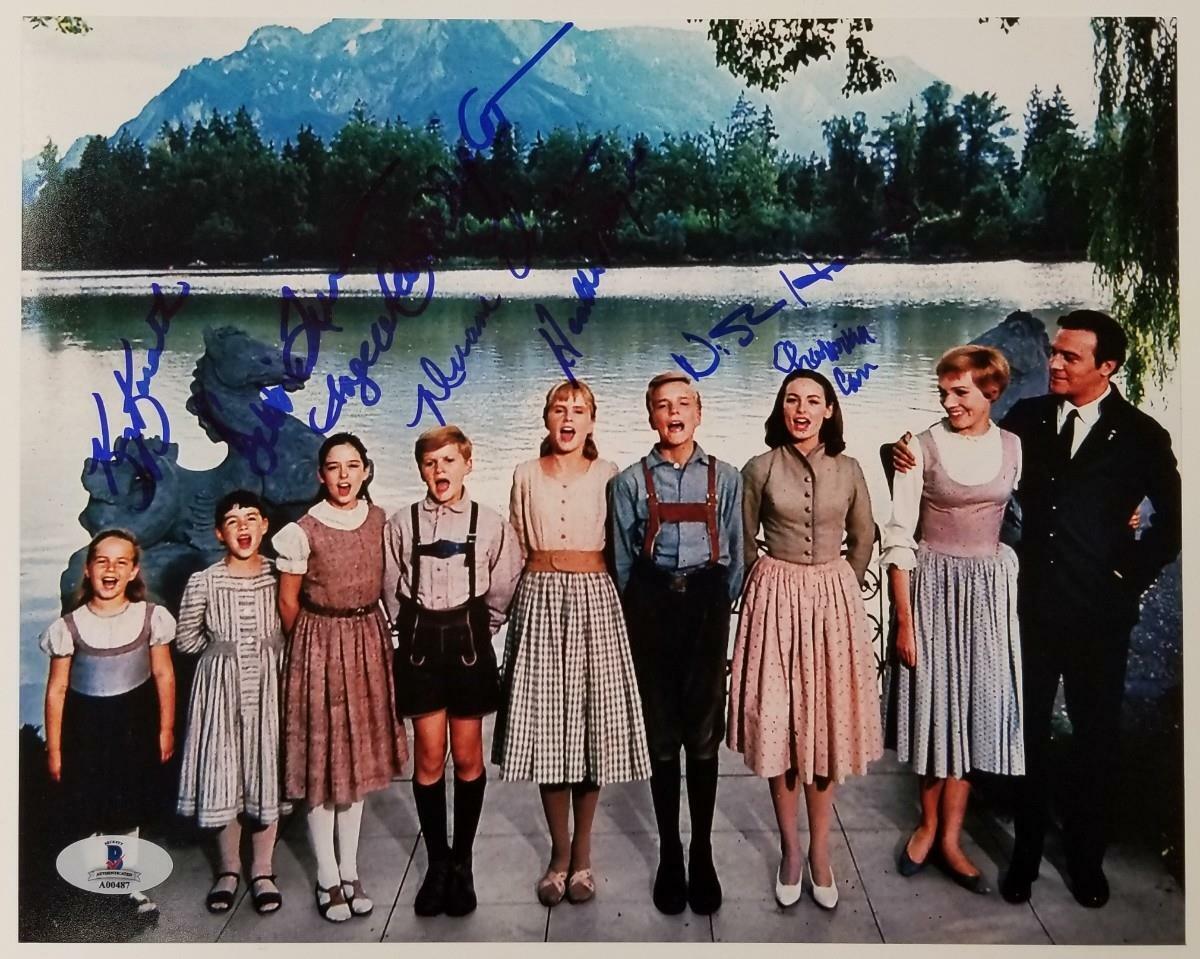 Sound of Music Cast (7) signed 8x10 Photo Poster painting Autos Image #3 ~ Beckett BAS COA