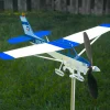 Piper J3 Cub Airplane - Metal weather vane for garden, patio, lawn, outdoor decoration, gifts for aviation enthusiasts