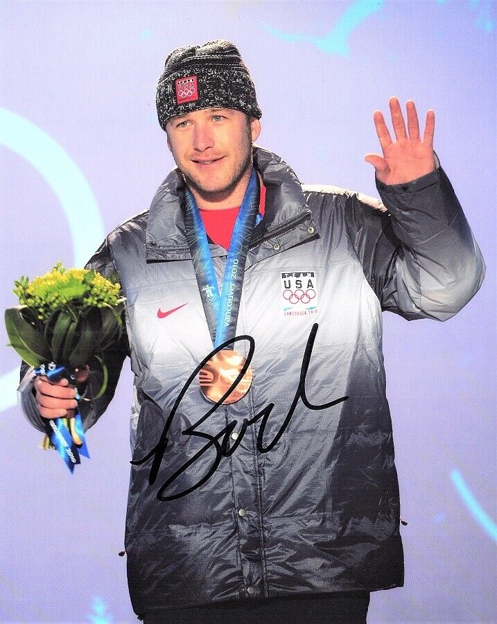 Bode Miller Signed Olympic Alpine Ski Racer Gold Medalist 8x10 inch Photo Poster painting