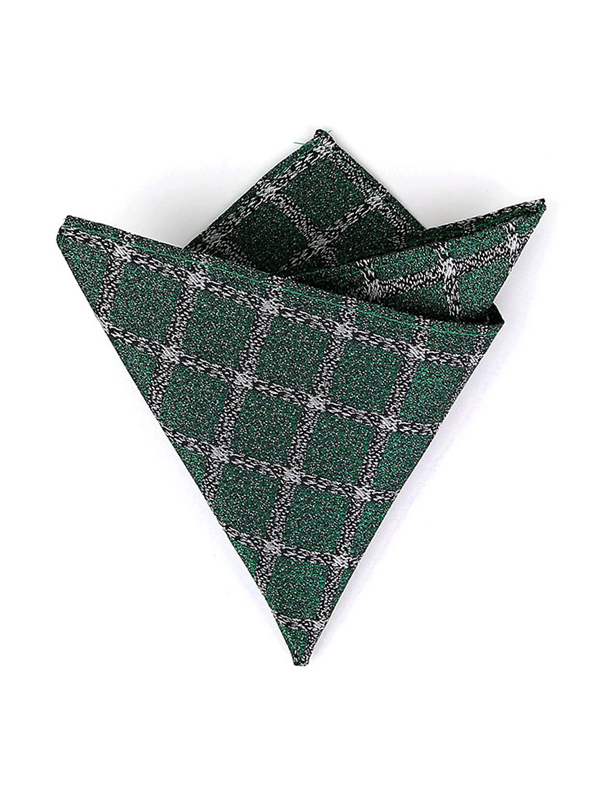 Silk Handkerchief Green Men's Pocket Square-Chouchouhome