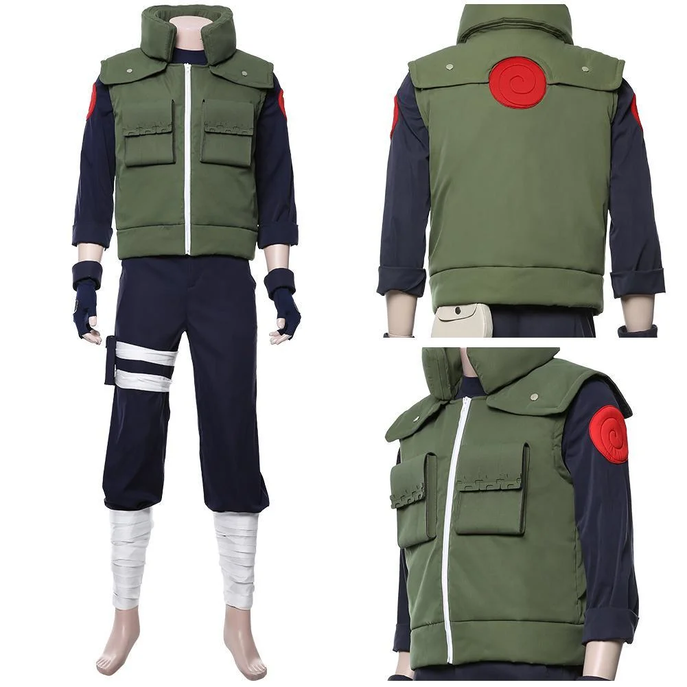 Naruto Kakashi Hatake Vest Cosplay Flak Jacket Costume