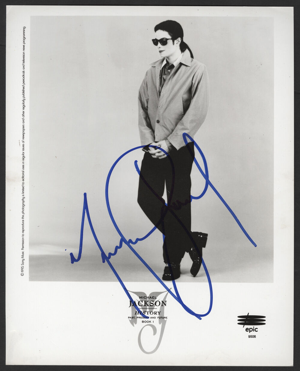 MICHAEL JACKSON Signed Photo Poster paintinggraph - Pop Singer / Vocalist 'History' preprint