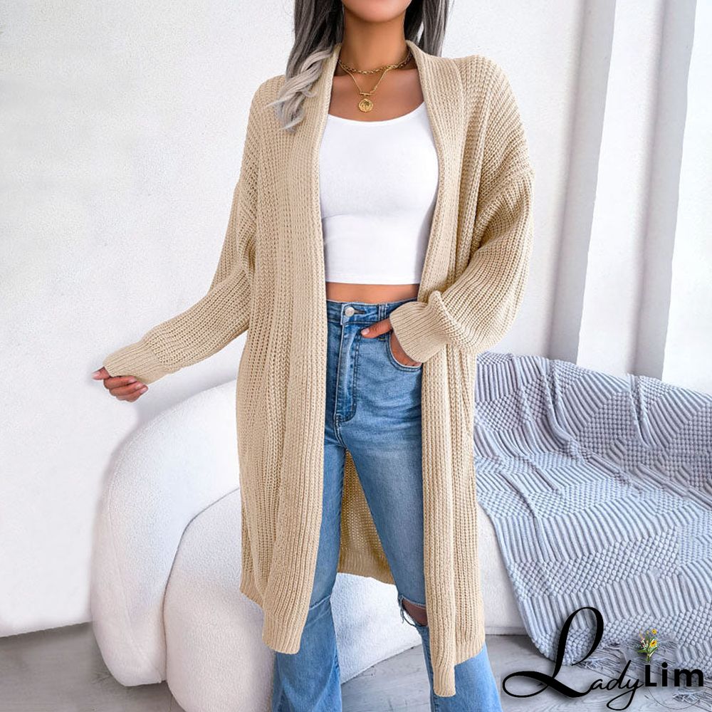 Casual Solid Colour Cardigan