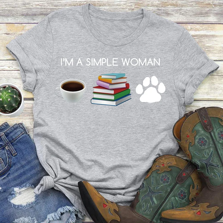 I Am A Simple Woman Coffee  T-Shirt Tee-04819