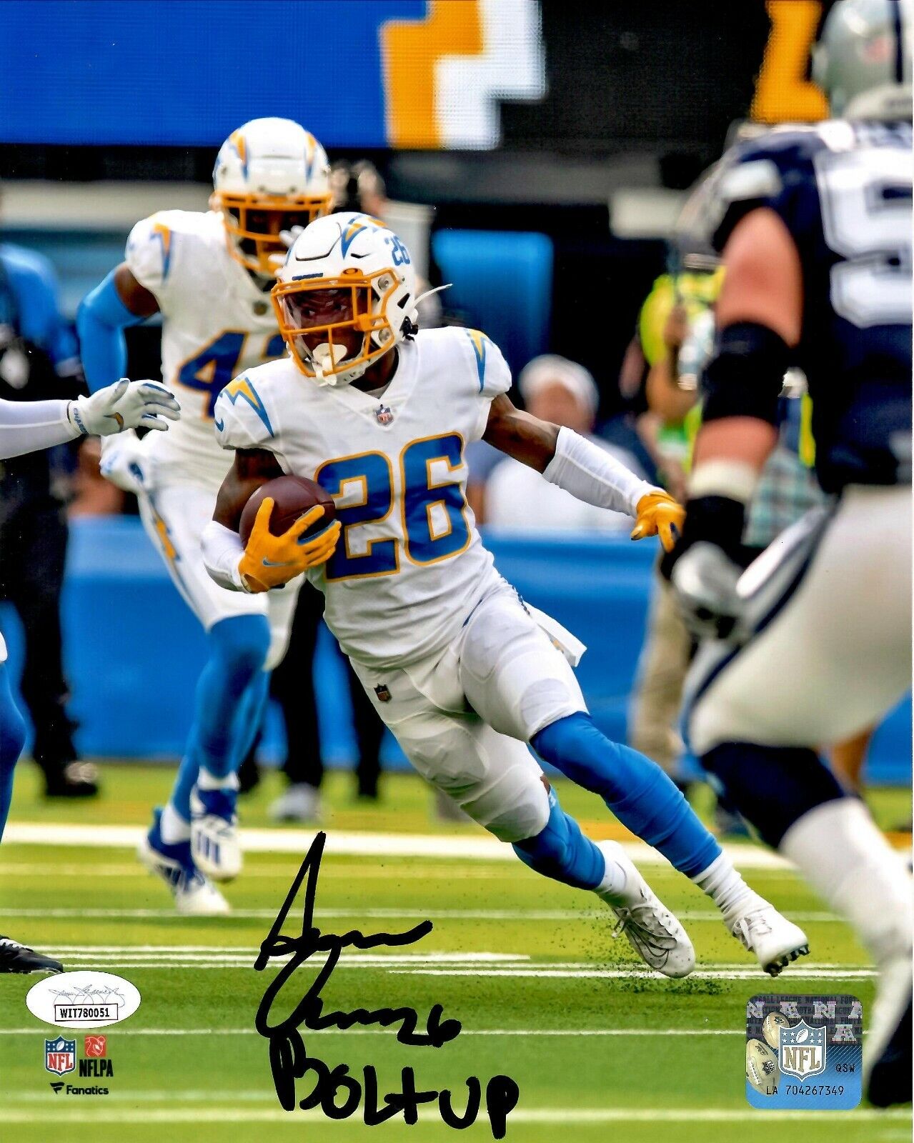 Asante Samuel Jr. autographed inscribed 8x10 Photo Poster painting NFL Los Angeles Chargers JSA