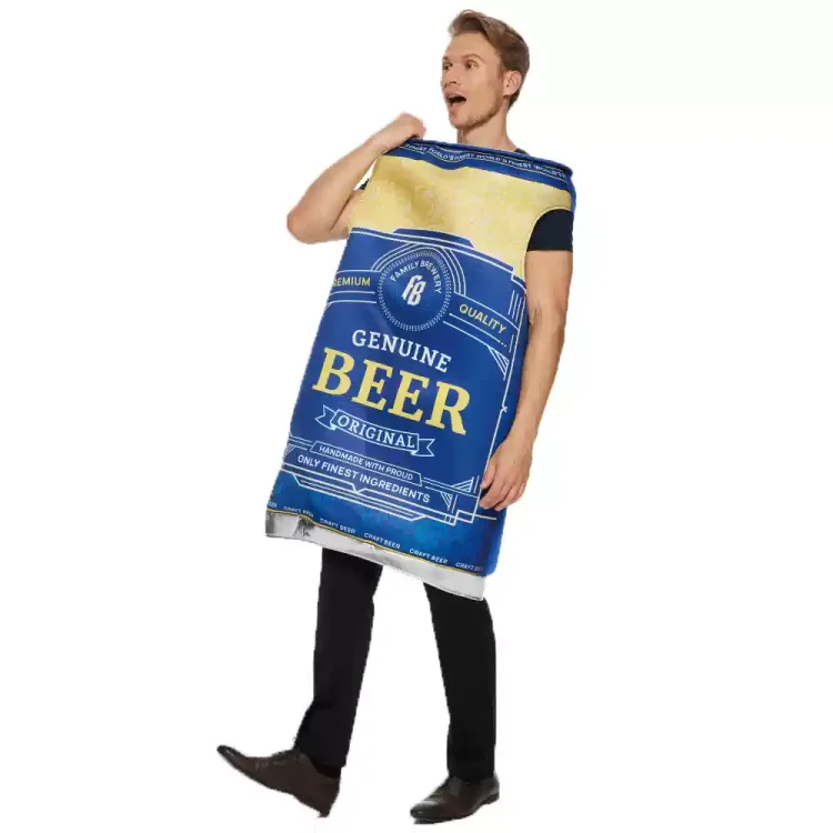 Unisex Adult Sponge Beer Curve Cup Team Costume Halloween Oktoberfest Cosplay Costume