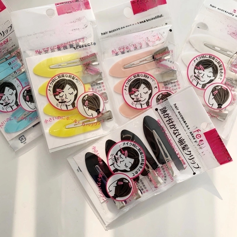 Japanese Seamless Hairpin Ouyang Nana Bangs Clip Hair Breaking Artifact Female Hairpin Makeup Shaping Duckbill Clip