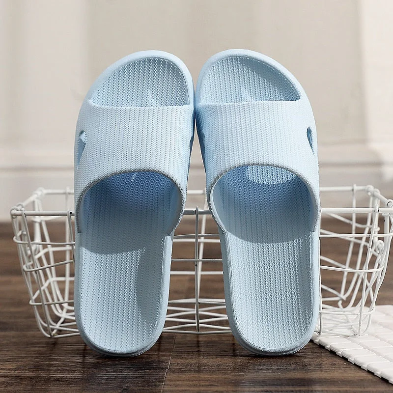 2021 New Slippers Female Indoor Household Simple Bathroom Bath Non-Slip EVA Sole Sandals And Slippers Summer Men's Home Shoes