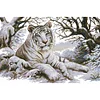 >SALE<Full Embroidery Eco-cotton Thread 11CT Printed Tiger Cross Stitch Kit 65x45cm
