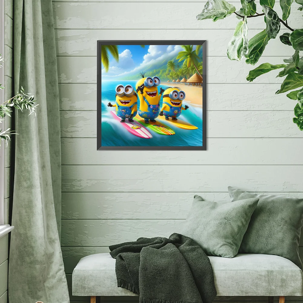 Diamond Painting - Full Round Drill - Minions(Canvas|40*40cm)