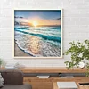 11CT Counted/Stamped Sunset By The Sea-Cross Stitch-40*40cm