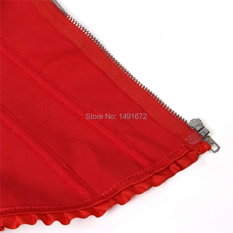 Billionm women corset lingerie sexy gothic zipper front corsets and bustiers top bridal wedding plus size black red white korsett vintage