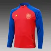 2024-2025 Spain Half-Pull Training Suit Red Football Shirt Set