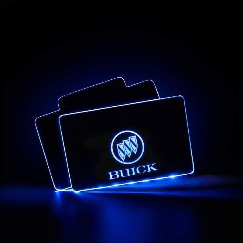 Buick Acrylic LED Car Floor Mat For Buick Atmosphere Light With RF Remote Control Car Interior Light Decoration voiturehub dxncar