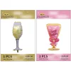 20PCS Champagne Cups Alcohol Liquids Bar Drinks Aluminum Film Balloons Party Decoration