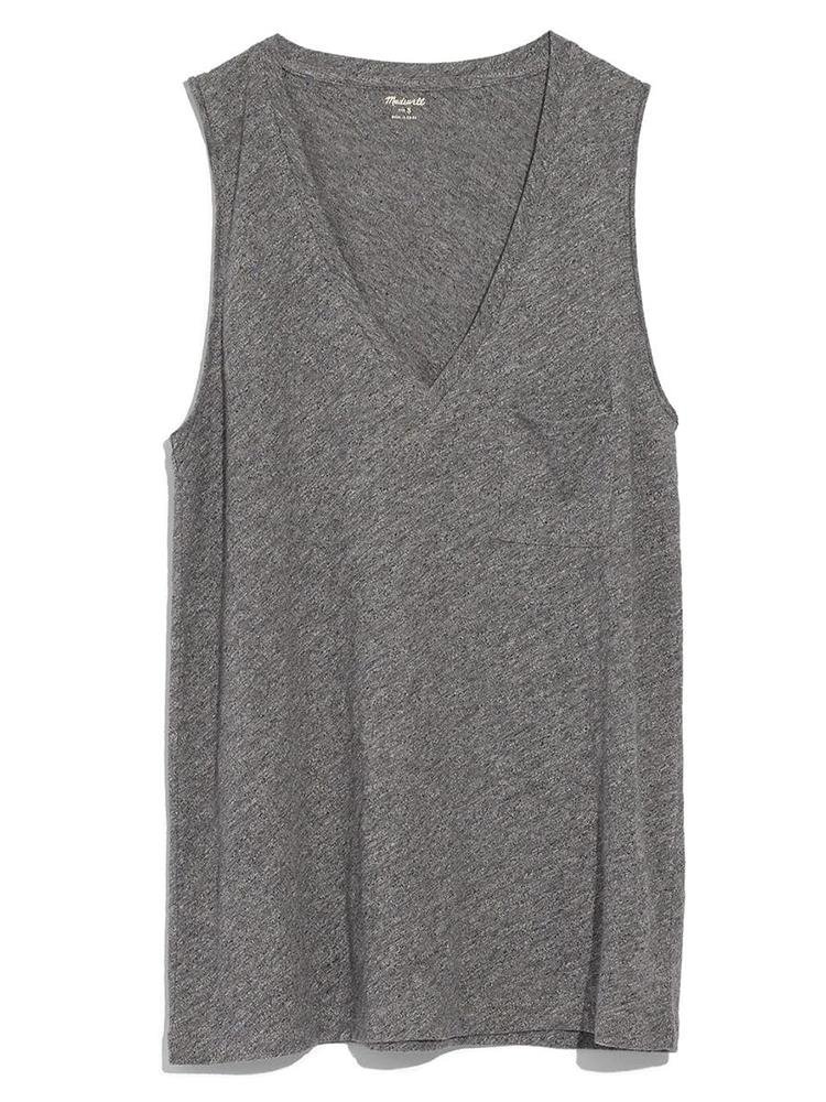 Casual Daily Whisper Cotton V-Neck Tank Top