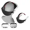 Soft Rubber HeadStrap for Meta Quest 3/3S Accessories Adjustable Replacement Strap Breathable Enhanced Support and Reduce Facial Stress