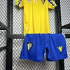 2024-2025 KIDS C&aacute;diz Home Football Shirt 1:1 Thai Quality