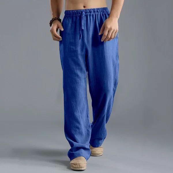 Cotton and linen loose and breathable casual pants