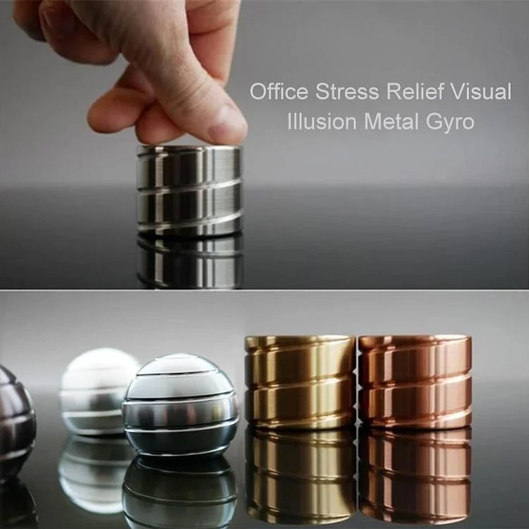 Office Stress Relief Visual Illusion Metal Gyro | 168DEAL