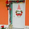 LED Christmas Santa Gnome Pendant with Lights Artificial Plant Elf Doll Ornament