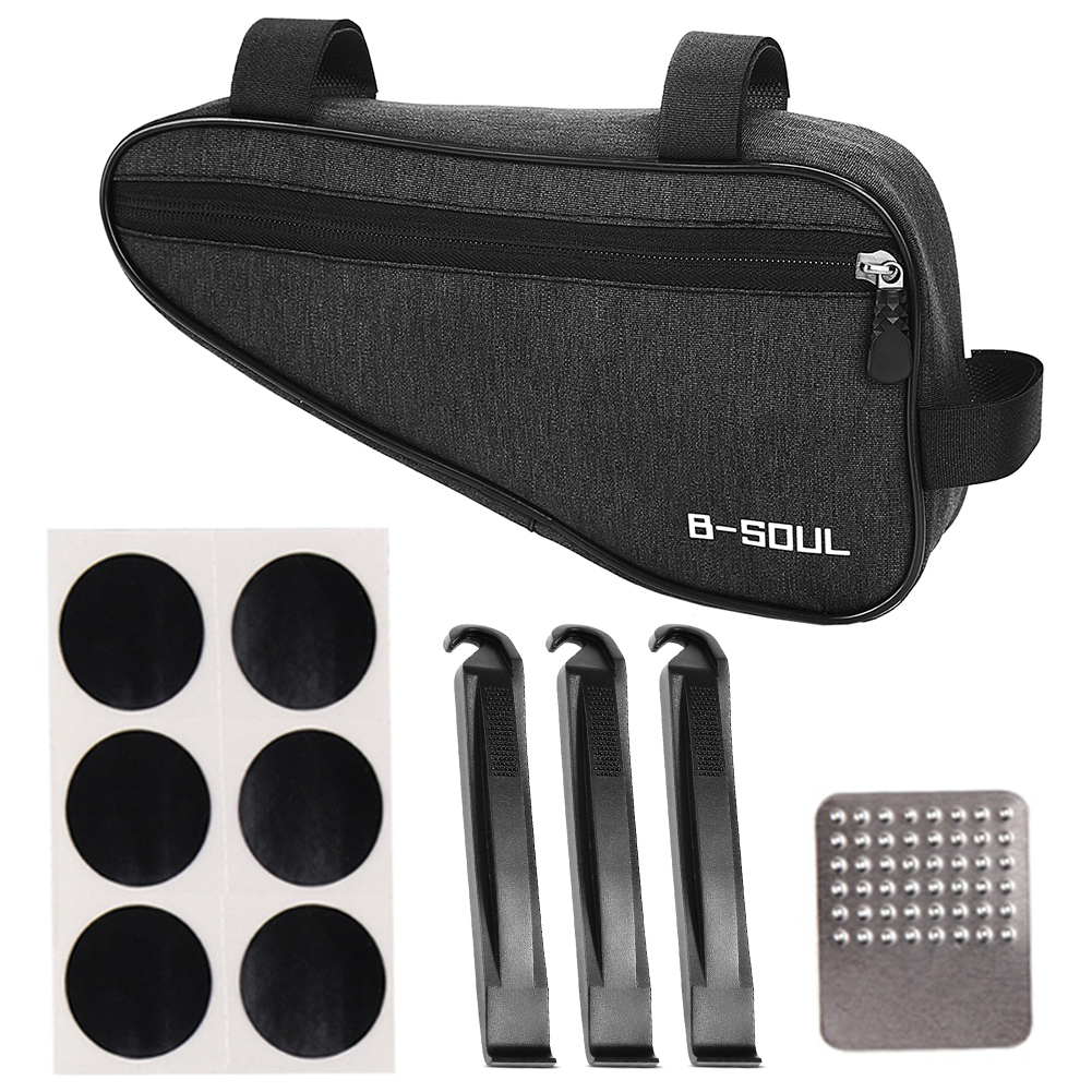 

B-SOUL Mountain Bike Front Frame Triangle Bag Bicycle Tyre Repair Tools Kit, 501 Original