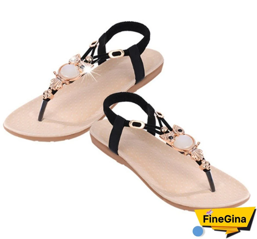 New Womens Flat Sandal T-strap Thong Flip Flops Shoe Summer Sandals Comfortable Non-Slip shoes