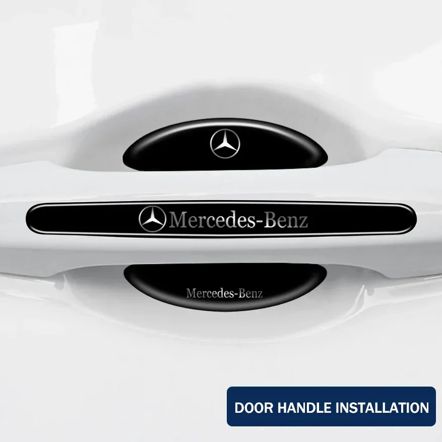 Carbon fiber car door handle cup cover (4PCS)