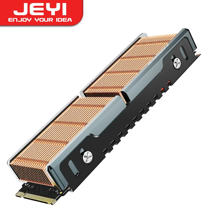Dissipatore Per SSD M.2 NVMe PCIe Con Ventola PWM Da 15mm – Rame E Radiatori WMY-TECH