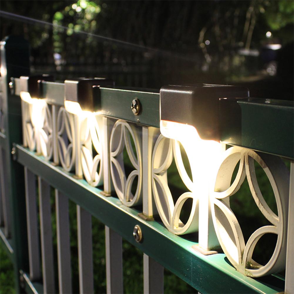 

4x LED Solar Deck Lights Waterproof Outdoor Pathway Yard Stairs Fence Lamps, Brown, 501 Original