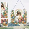 [Stock limité - Bricolage 5D]Jésus oeuf de Pâques-simple côté perceuse-pendentif diamant