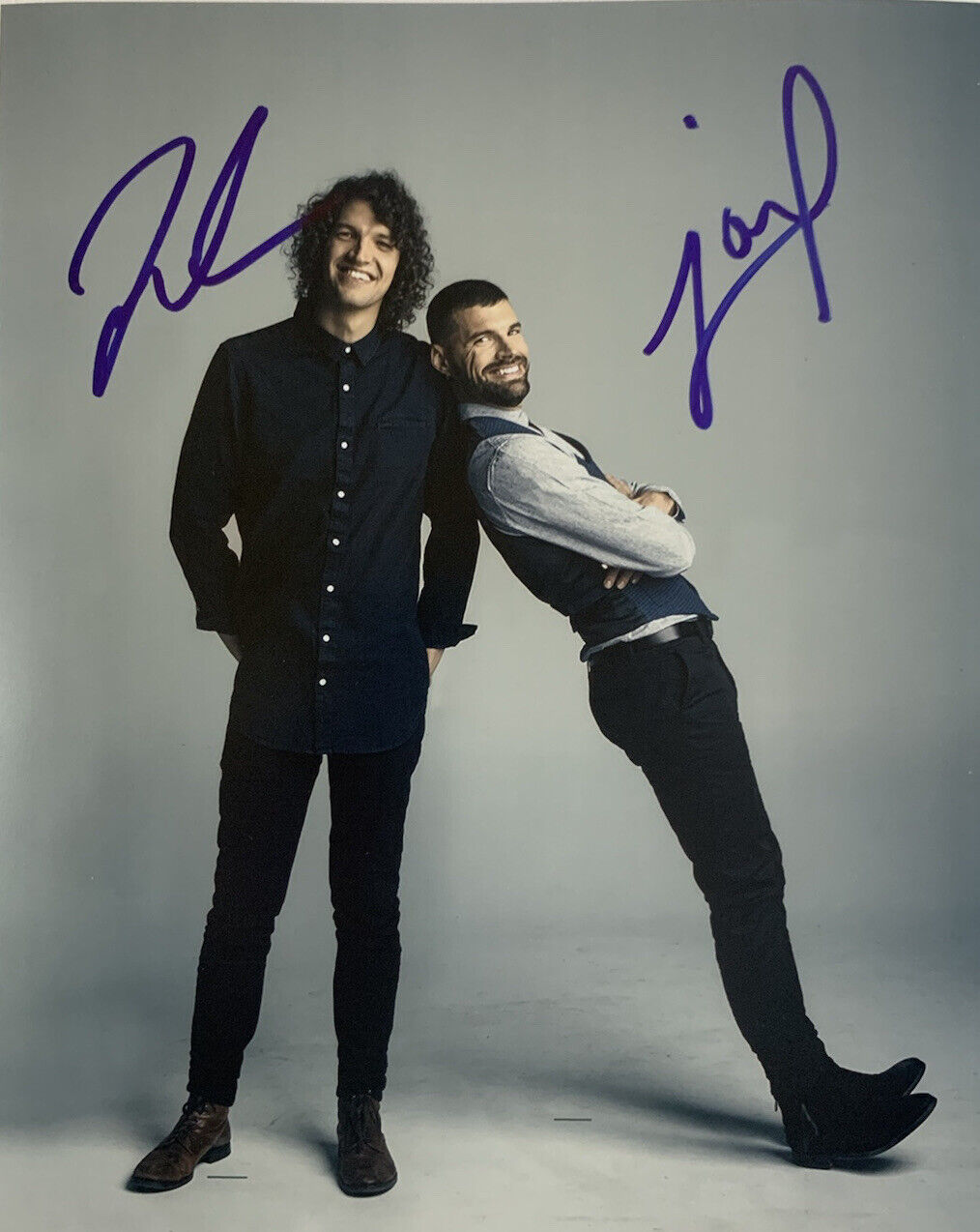 FOR KING AND COUNTRY HAND SIGNED 8x10 Photo Poster painting CHRISTIAN BAND AUTOGRAPH RARE COA