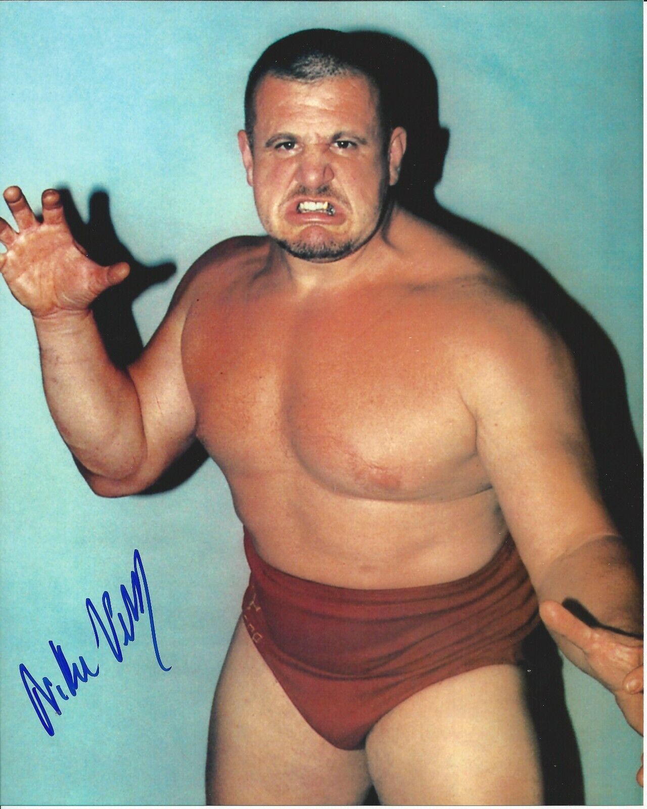 Nikolai Volkoff autographed 8x10 In Person WWE Deceased #6