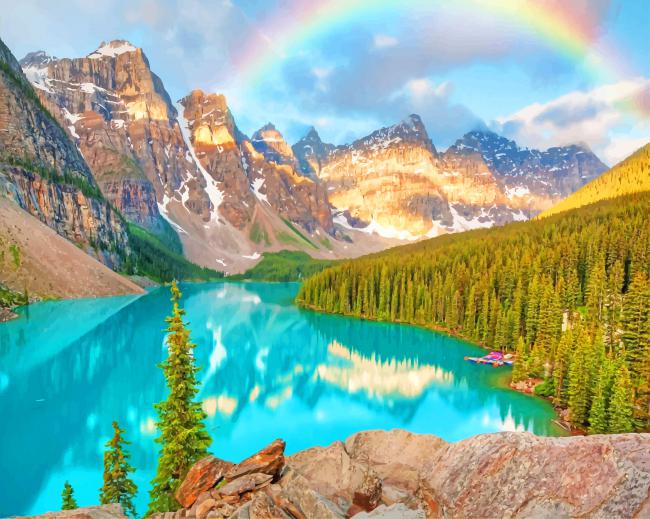 

Banff National Park Lake – Paint By Numbers - 40*50CM, 501 Original