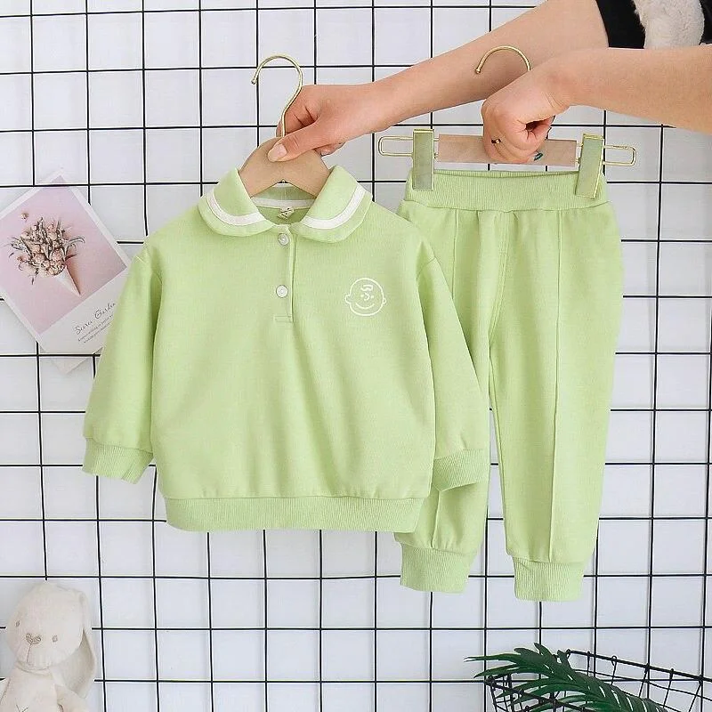 2PCS/Set Kids Clothes Girls Baby Long Sleeve Top+Long Pants Outfits Baby Girl Spring Autumn Clothes Two Pieces Sets