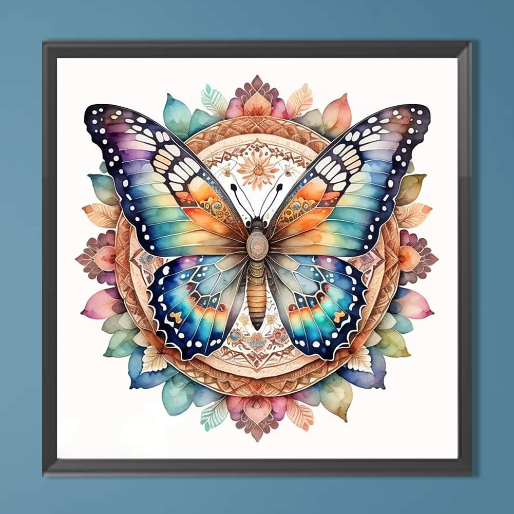 Diamond Painting - Full Round Drill - Butterfly(Canvas|40*40cm)