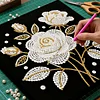 (25x25cm)DIY Pearl Painting Framed Handmade Pearl Material Art Kit Living Room Decor