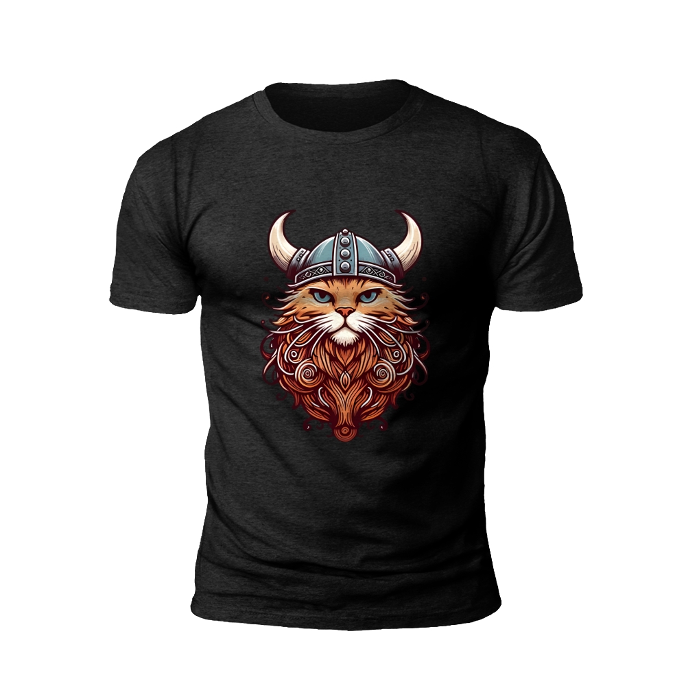 Majestic Meow: The Norse Cat Chieftain