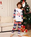 Family Snowman Flower Deer Letters Christmas Parent-child Pajamas