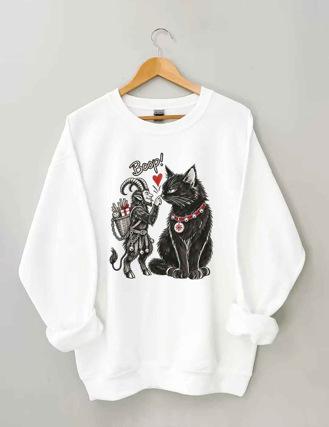 Krampus & Yule Cat Boop Sweatshirt
