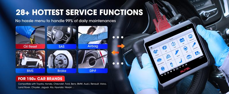 Product Introduction of Autel Scanner MaxiCOM MK808S Car Diagnostic Scan Tool Bi-directional All Systems Diagnosis 28+ Services Active Test 14