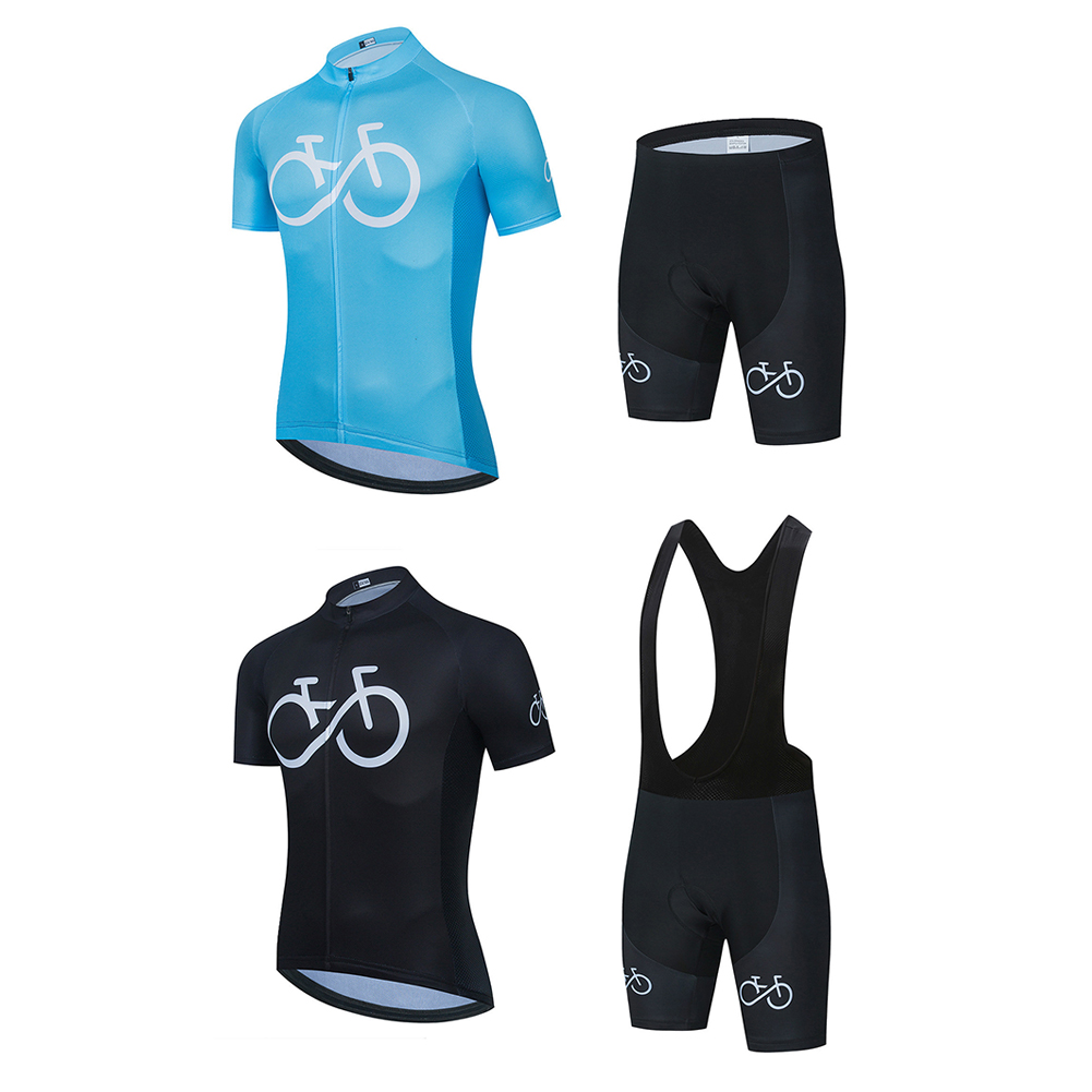 

Bicycle Short Sleeve Clothing Men Bike Cycling Summer Breathable Jersey Set, Black, 501 Original