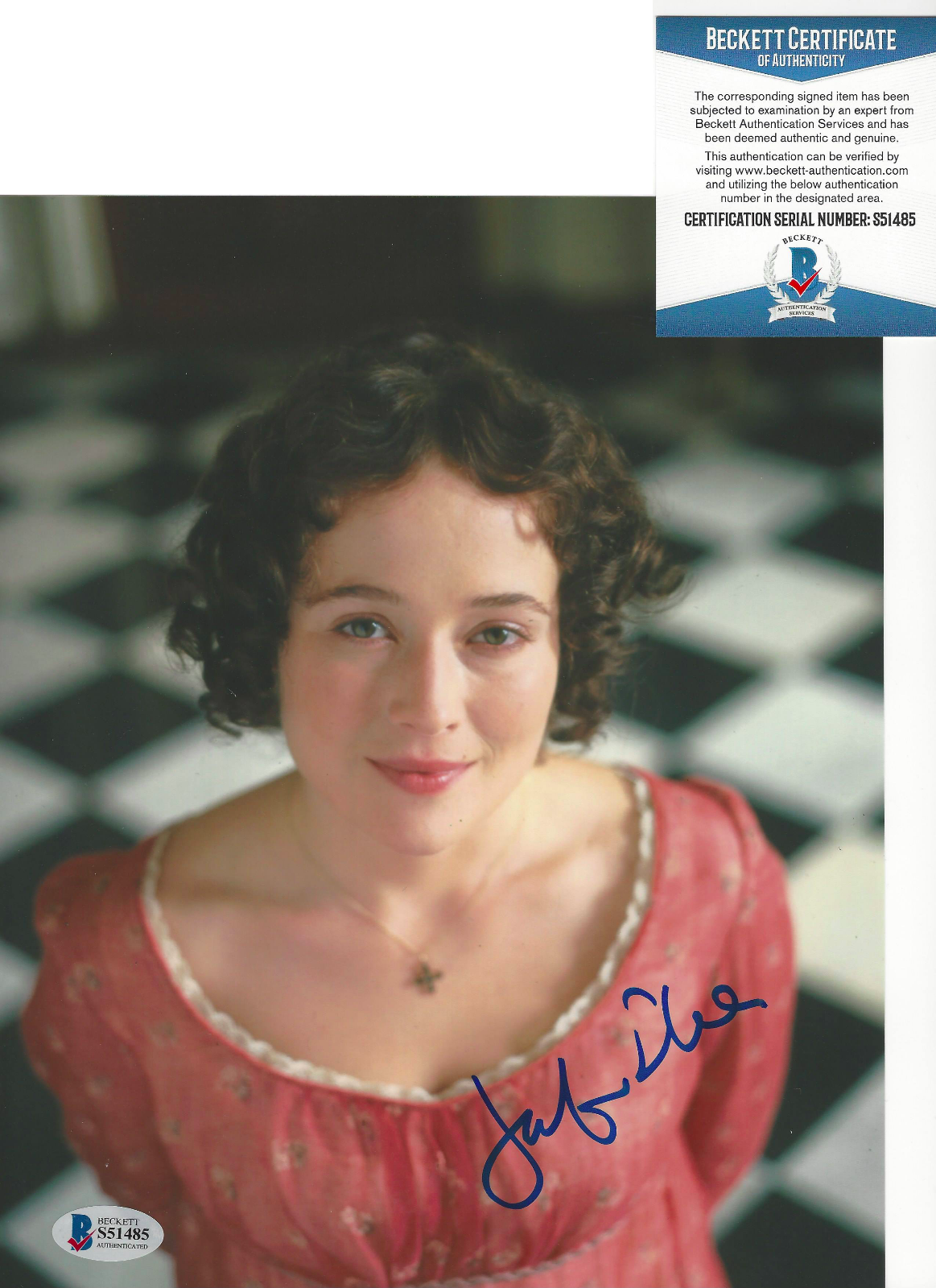 JENNIFER EHLE SIGNED AUTHENTIC 'PRIDE AND PREJUDICE' 8X10 Photo Poster painting BECKETT BAS COA