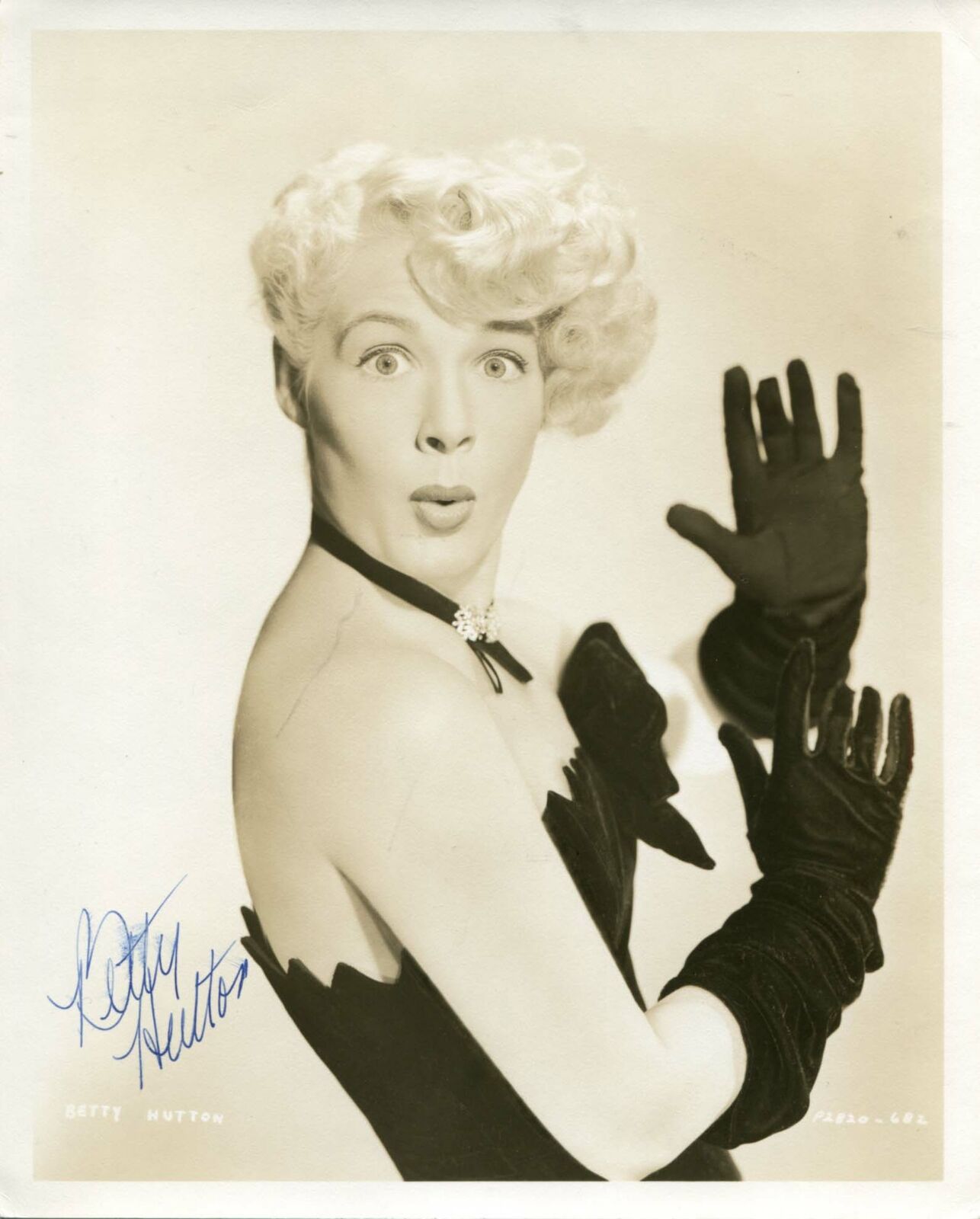 Betty Hutton autograph, signed Vintage Photo Poster painting