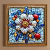 Diamond Painting -DIY Full Round Drill Stained Glass Flower(40*40 CM)
