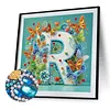 Butterfly Flower R 5D Partial Drill DIY Diamond Painting Kit 30*30cm