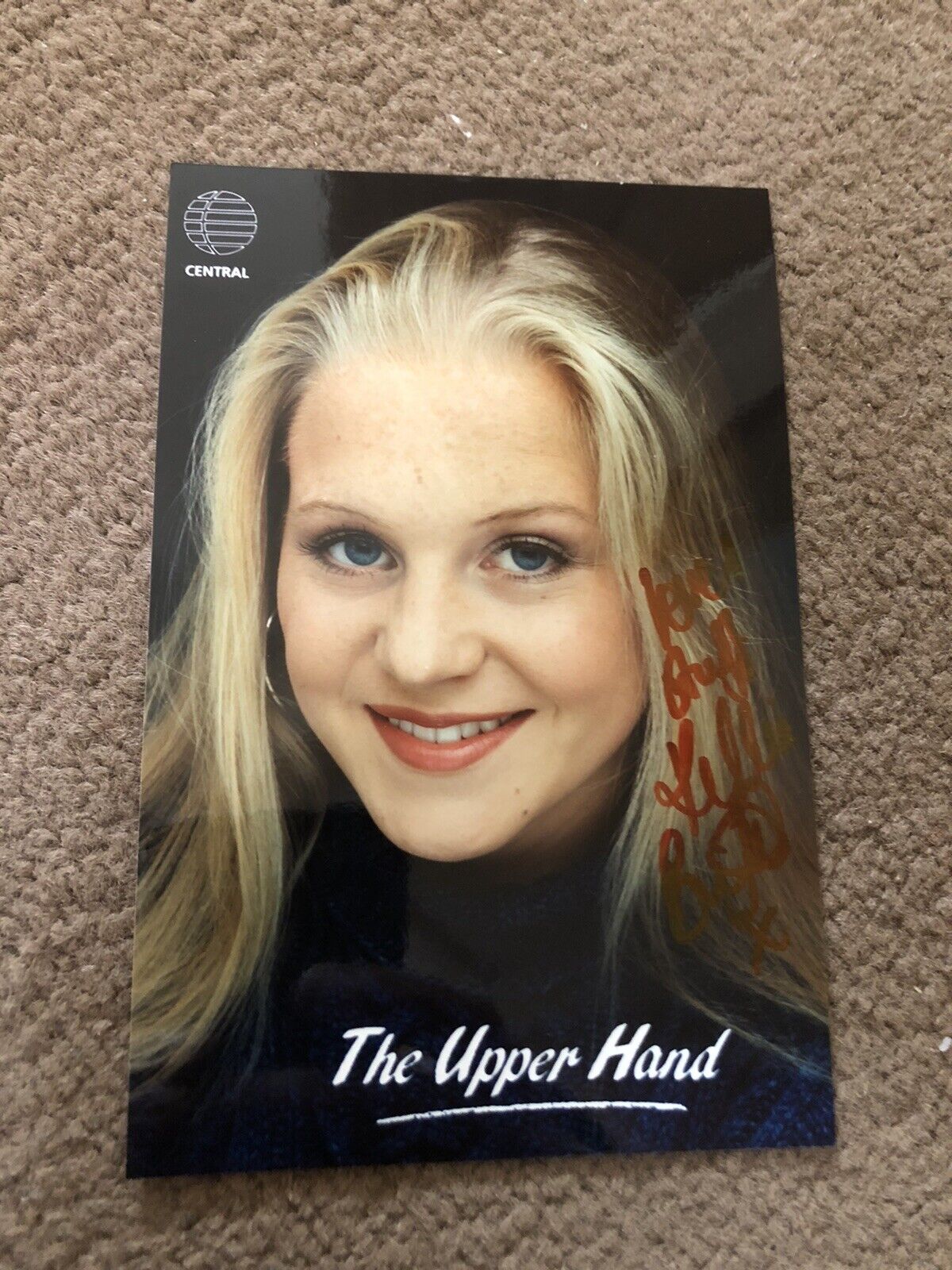 KELLIE BRIGHT (THE UPPER HAND/ EASTENDERS) SIGNED CENTRAL TV CAST Photo Poster painting