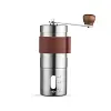 Portable Manual Coffee Grinder -Higher Hardness Conical Ceramic Burrs Stainless Steel Hand With Fine powder adjustment Settings Great Gift For Home Office Travel or Outdoor