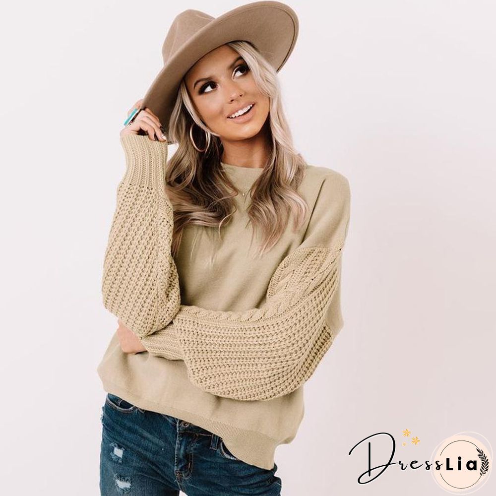 Winter Plain Sweater Top