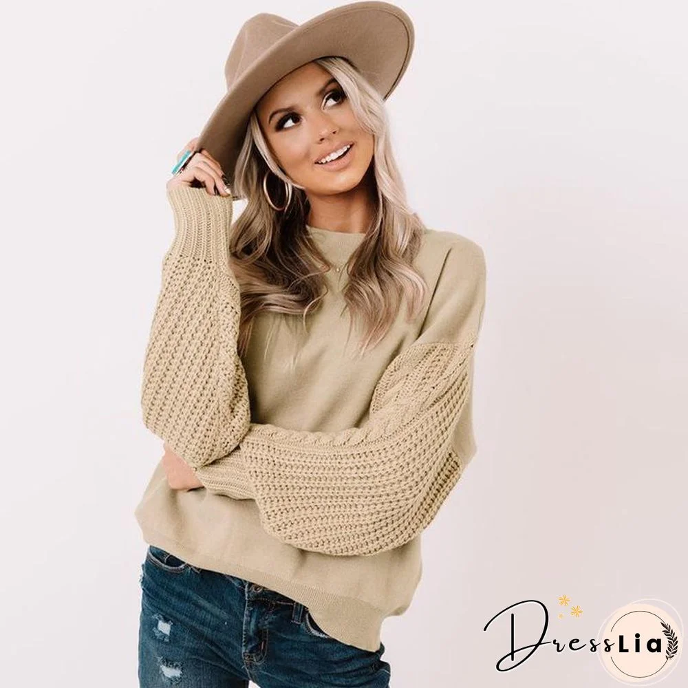 Winter Plain Sweater Top